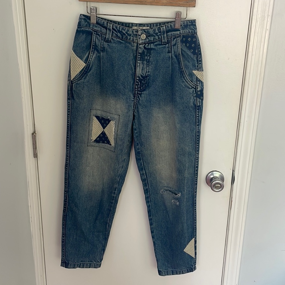 Amazing Patchwork Free People Jeans - image 1